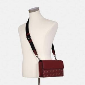 Coach Turner Flap Crossbody With Horse And Carriage Dot Print